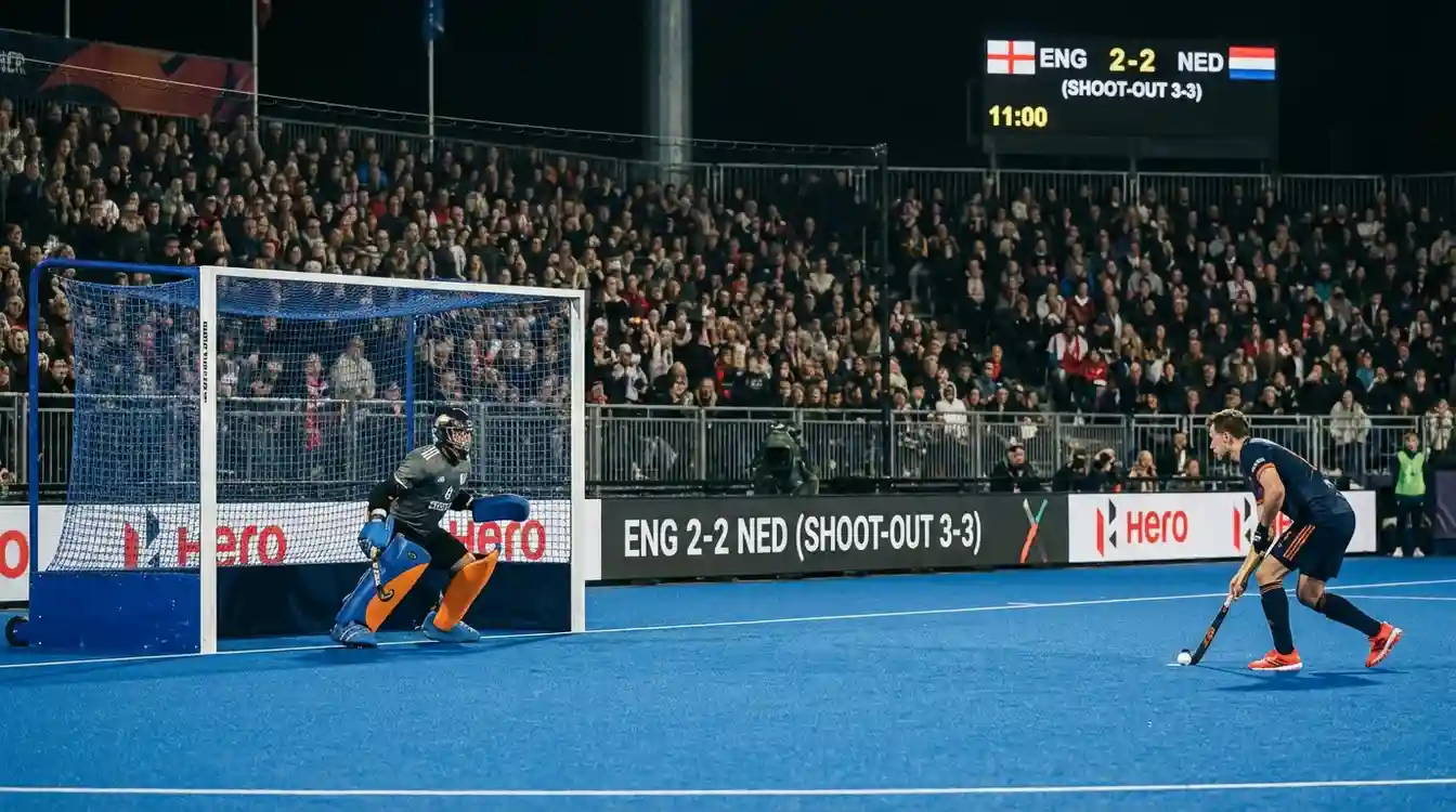 Spannend moment tijdens shoot-outs in de Klassieker met keeper en schutter