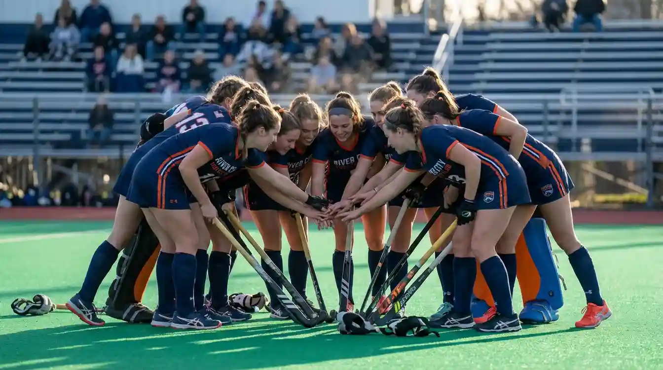 Pinoké hockeyteam toont teamspirit tijdens een wedstrijd